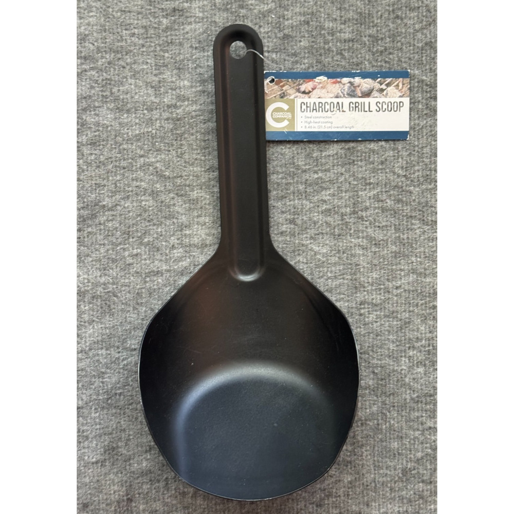 Charcoal Companion Charcoal Grill Scoop - Steel - High Heat Coating - 8.5"